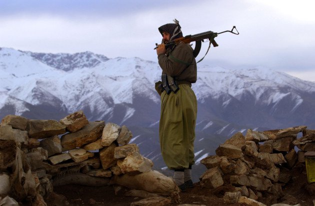 Undated photo of a Peshmerga fighter. 