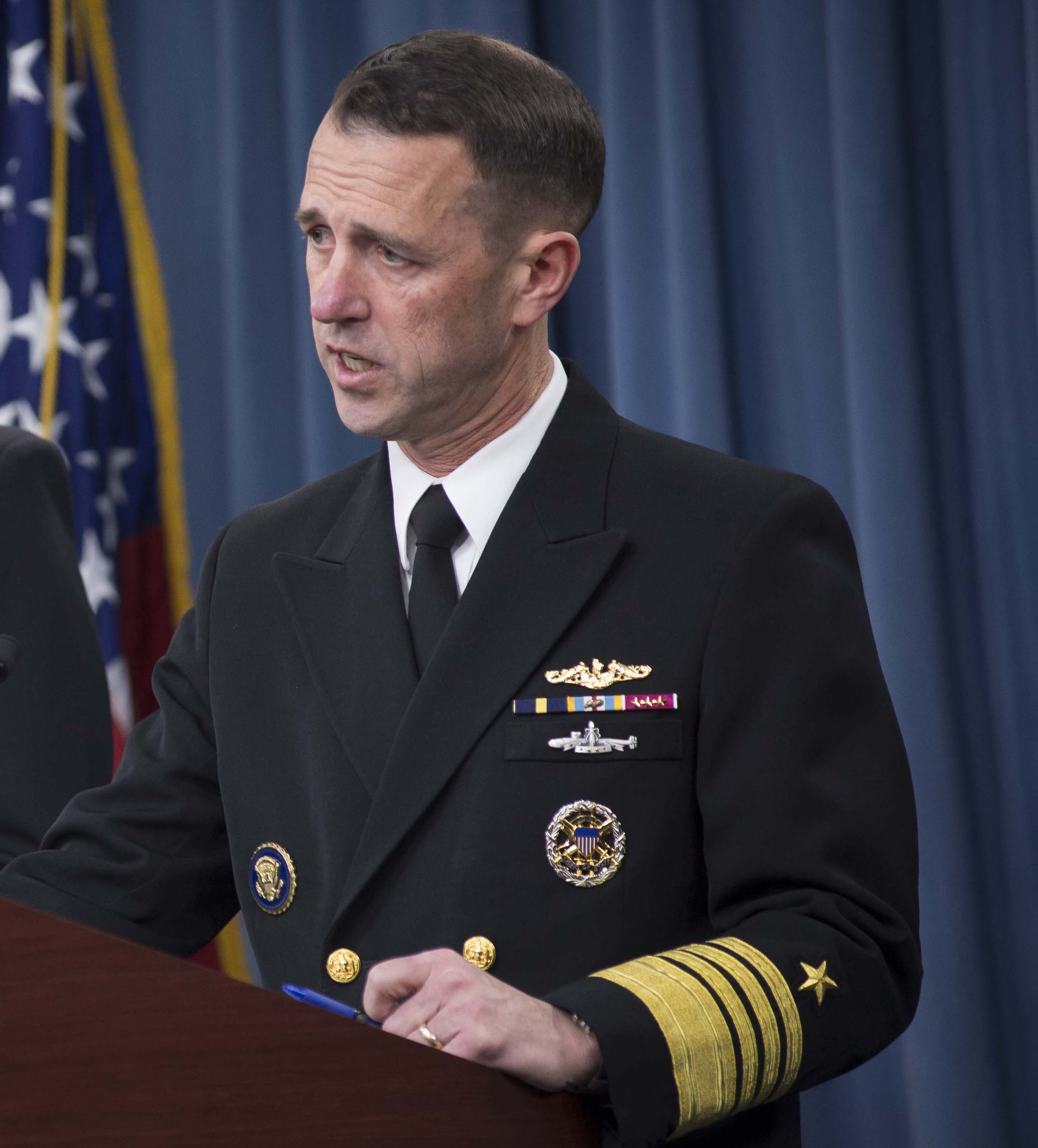Director of the Naval Nuclear Propulsion Program Adm. John Richardson on Feb. 2, 2014. US Navy Photo 