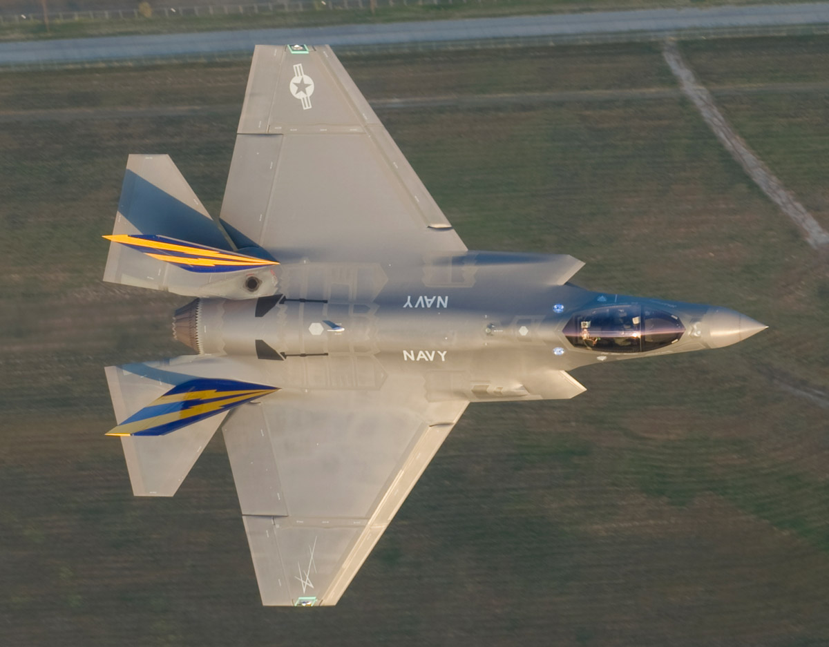 An 2010 photo of a Navy F-35C. 