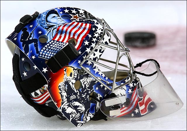 Mask of New York Islanders goalie Rick DiPietro