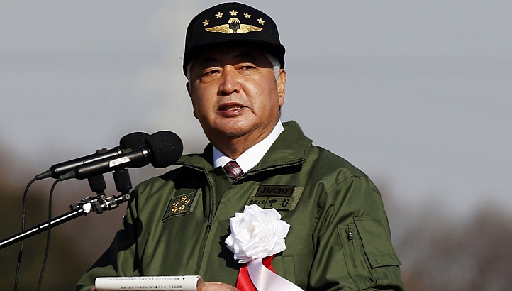 Japan's Defense Minister Gen Nakatani on Jan 11, 2015. via Reuters