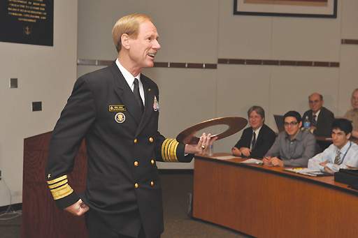 Rear Adm. Michael Miller during his tenure as the Superintendent of the US Naval Academy. US Navy Photo