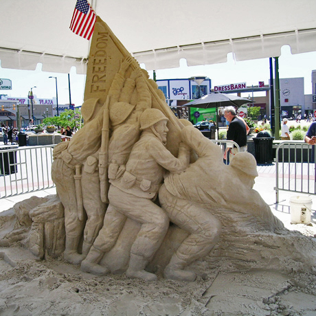 Sand sculpture by artist J.W. Gruber 