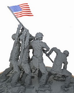 Lego sculpture by brick artist Nathan Sawaya