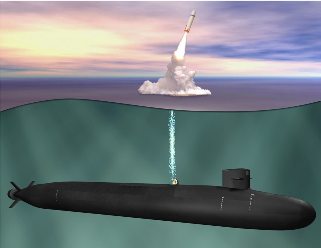 An undated artist's rendering of the Ohio Replacement. Naval Sea Systems Command Image