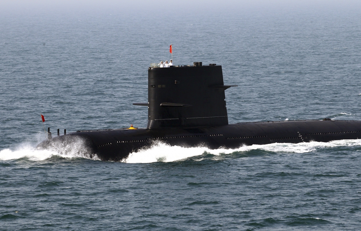 Undated photo of Chinese submarine 