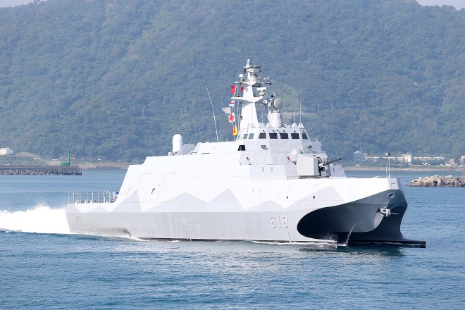 Taiwan Commissions First in Class of Stealth Guided Missile Corvette,  Combat Support Ship - USNI News