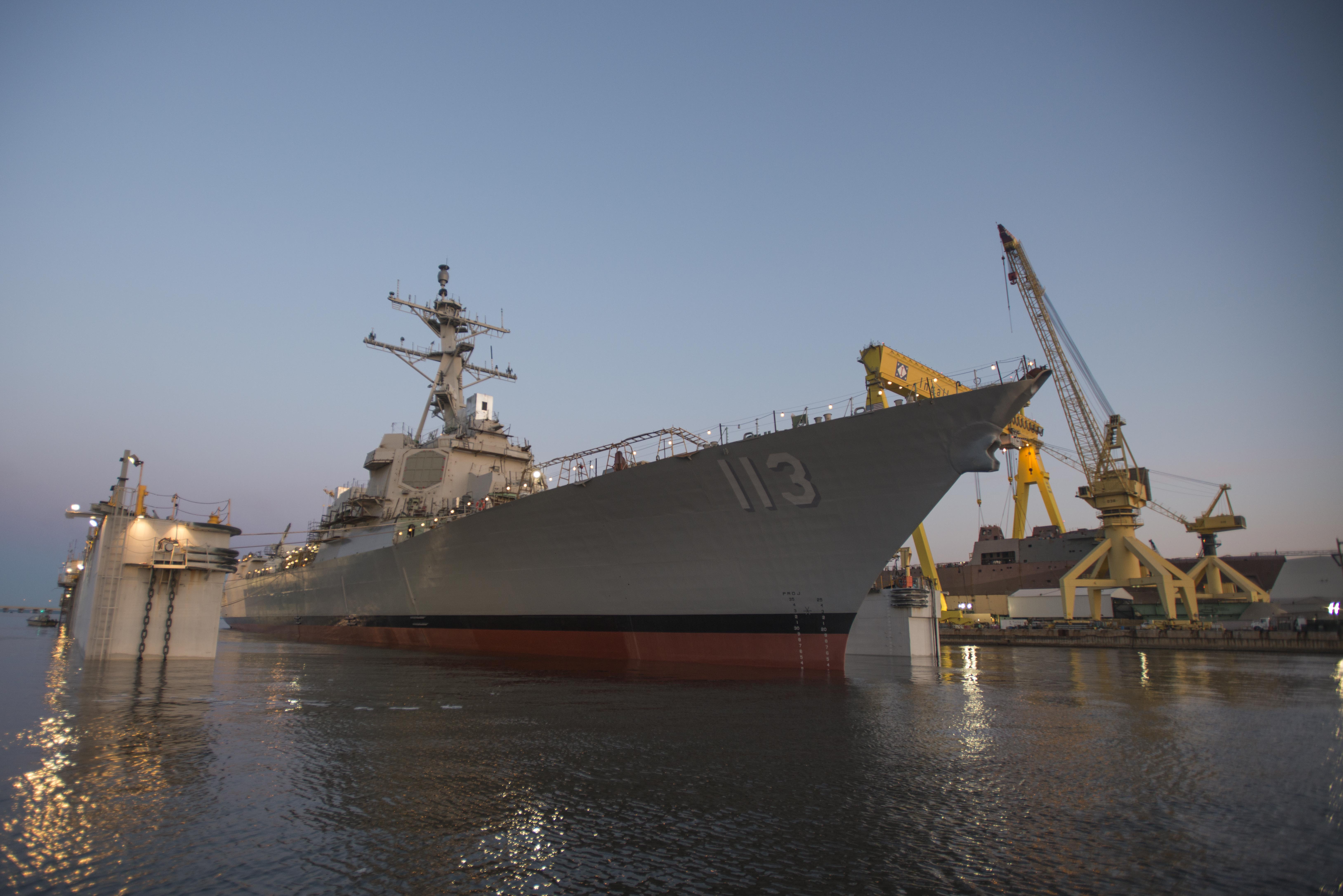 Guided missile destroyer John Finn (DDG-113) in March 2015. US Navy Photo