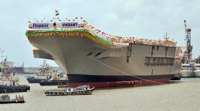India's indigenous carrier Vibrant during its initial 2013 launching. 