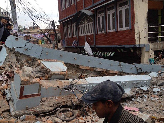 Destruction in Katmandu on April 26, 2015. Photo by Krish Dulal