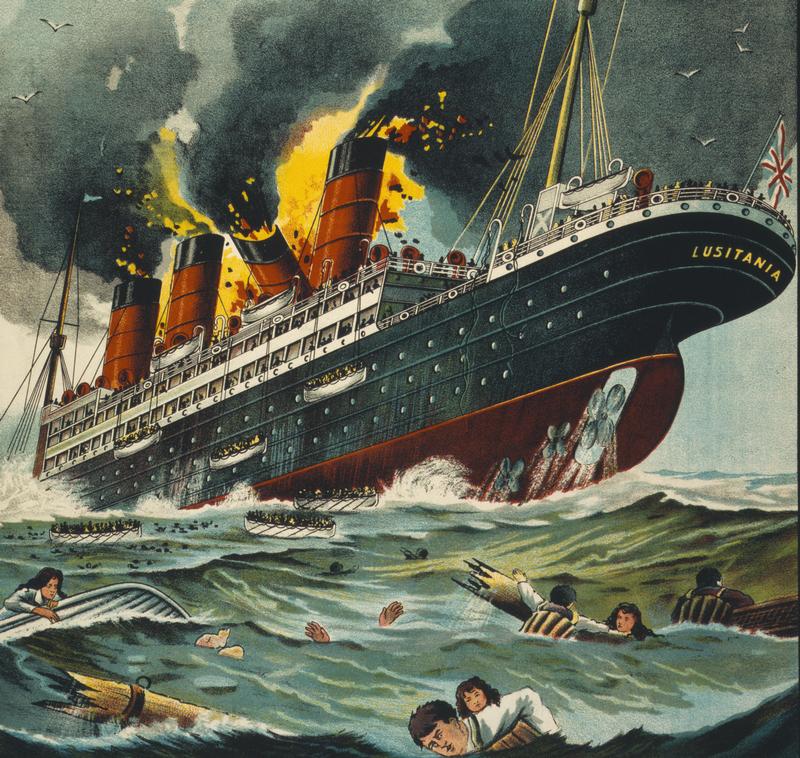 Albums 92+ Images pictures of the lusitania sinking Excellent