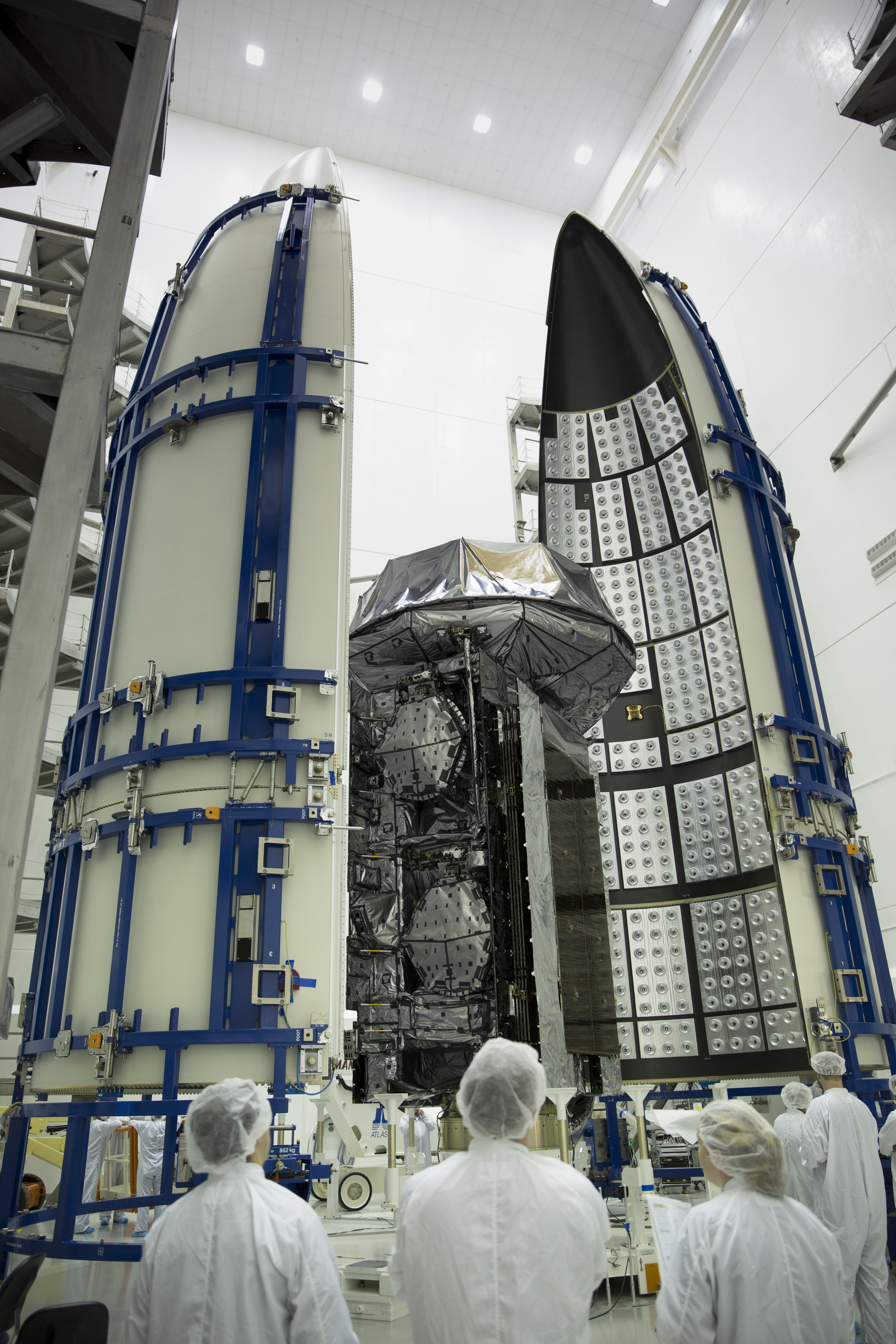 Third MUOS satellite before it's January launch. Lockheed Martin Photo