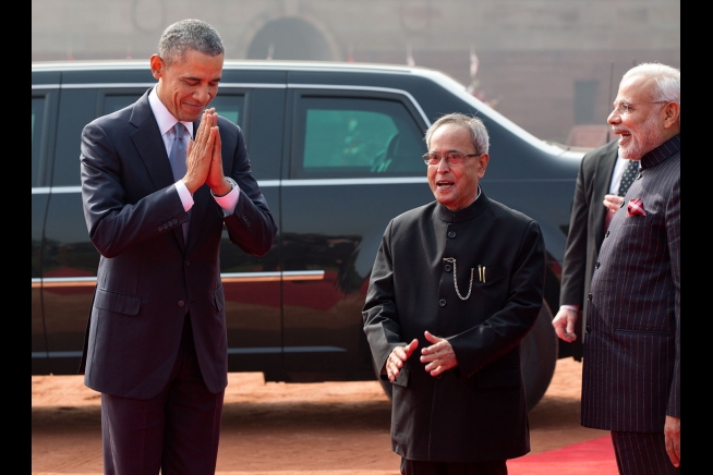 President Barack Obama and Indian Prime Minister Narendra Modi in January. White House Photo