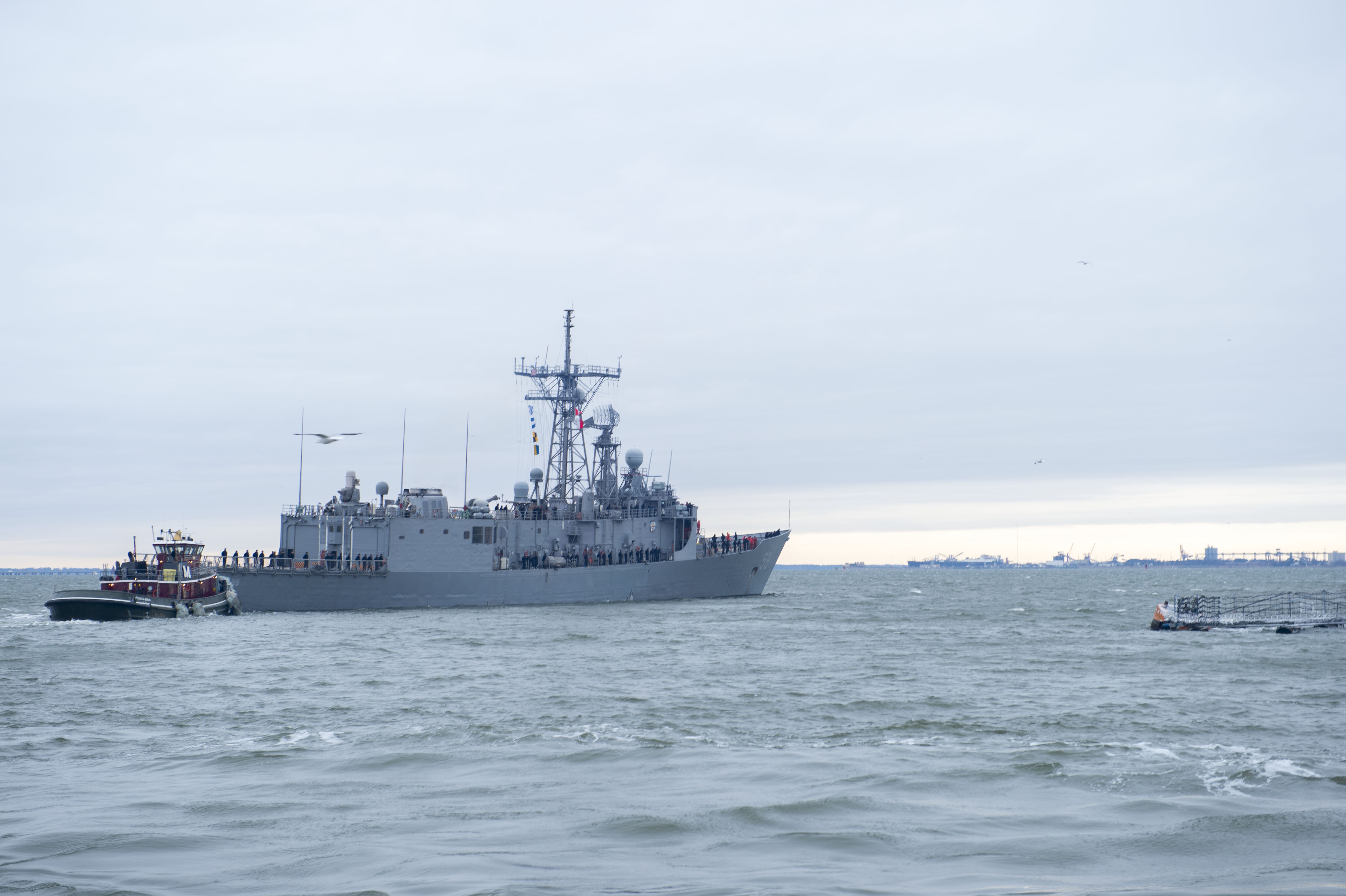 USS Kauffman (FFG-59) departs Naval Station Norfolk for its final deployment. US Navy Photo