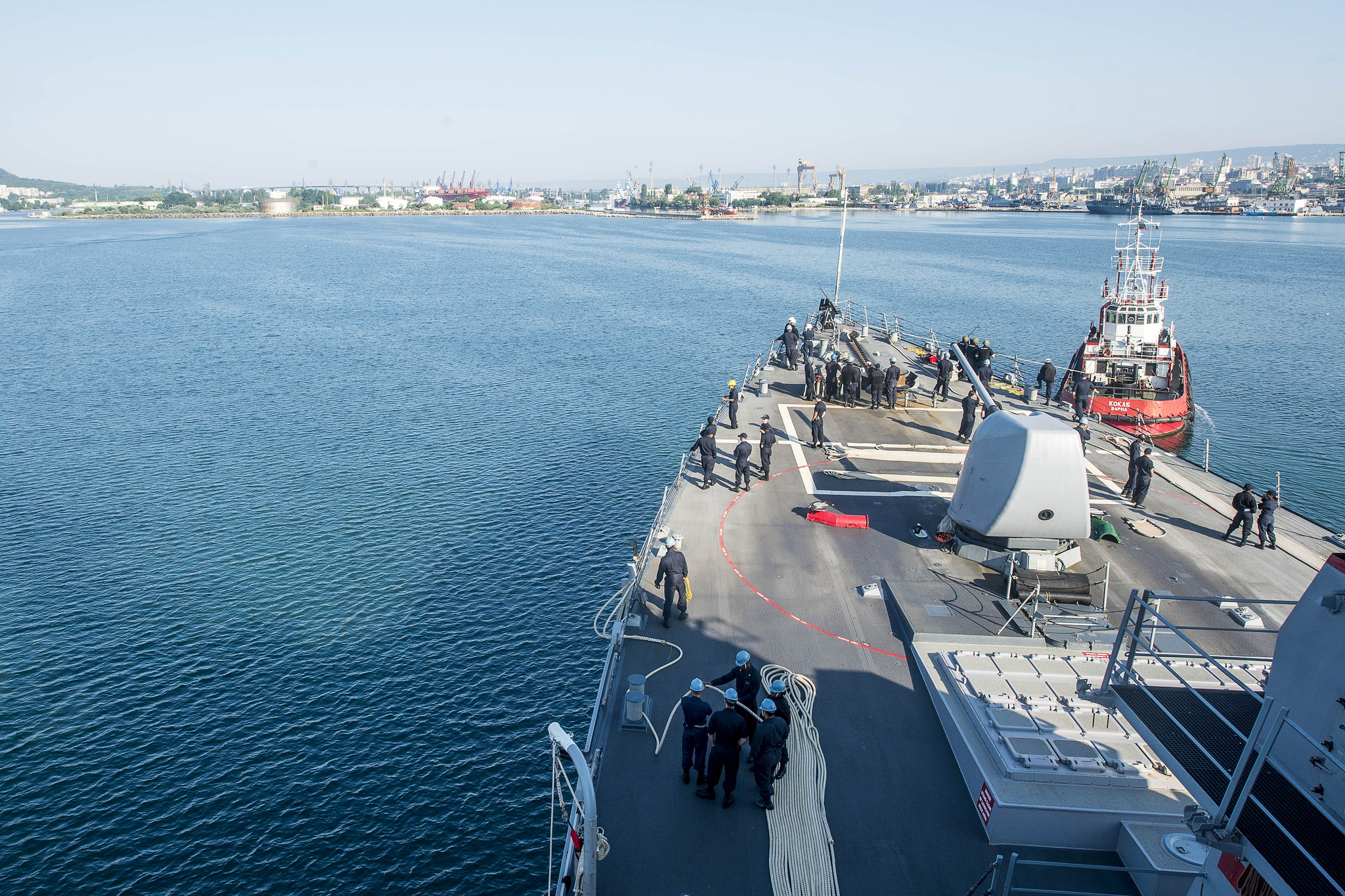 USS Porter (DDG-78) off the coast of Bulgaria on July 6, 2015. US Navy Photo 