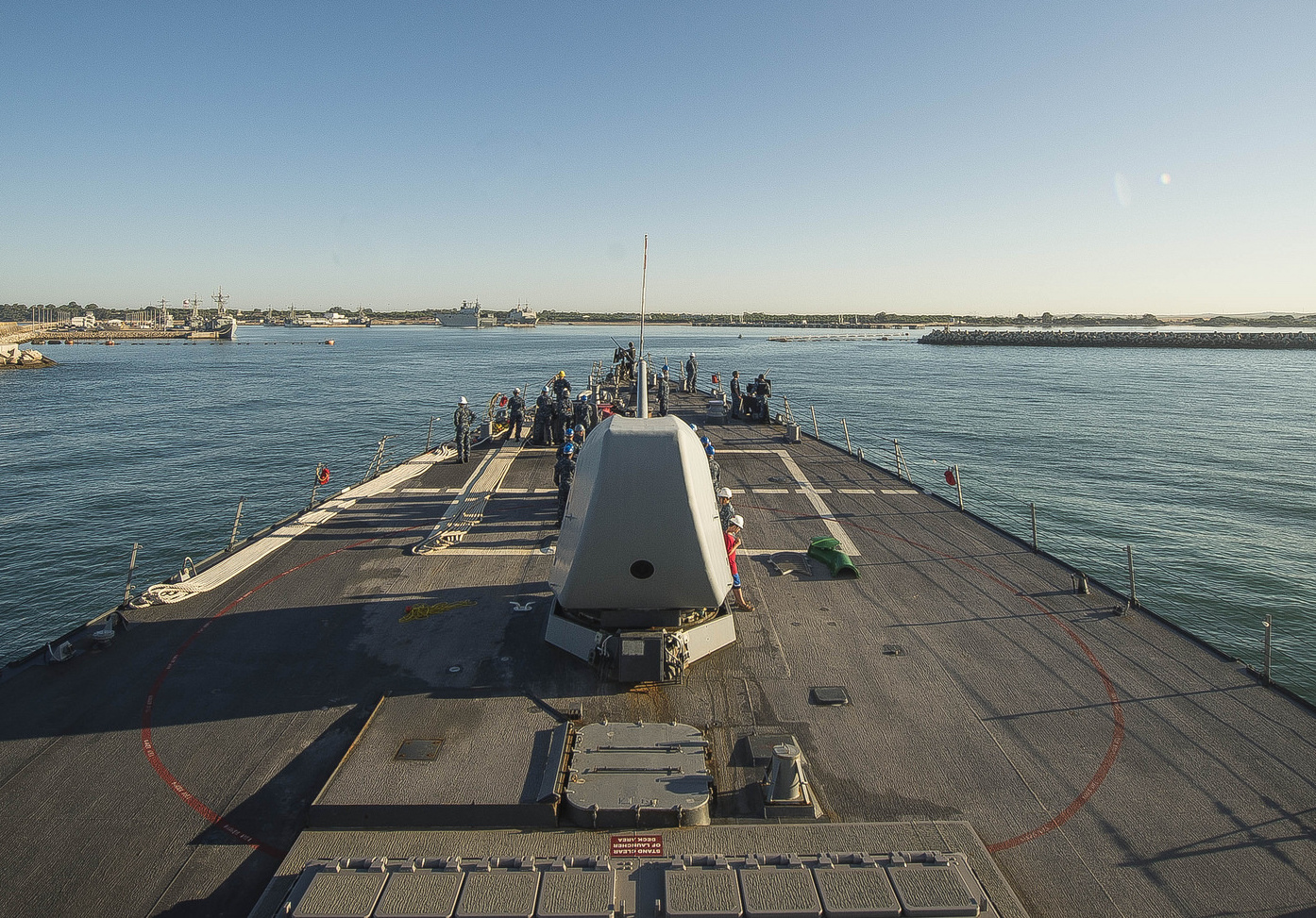 USS Ross (DDG-71) returns to Rota, Spain July 20, 2015 after completing its second forward deployed patrol. US Navy Photo