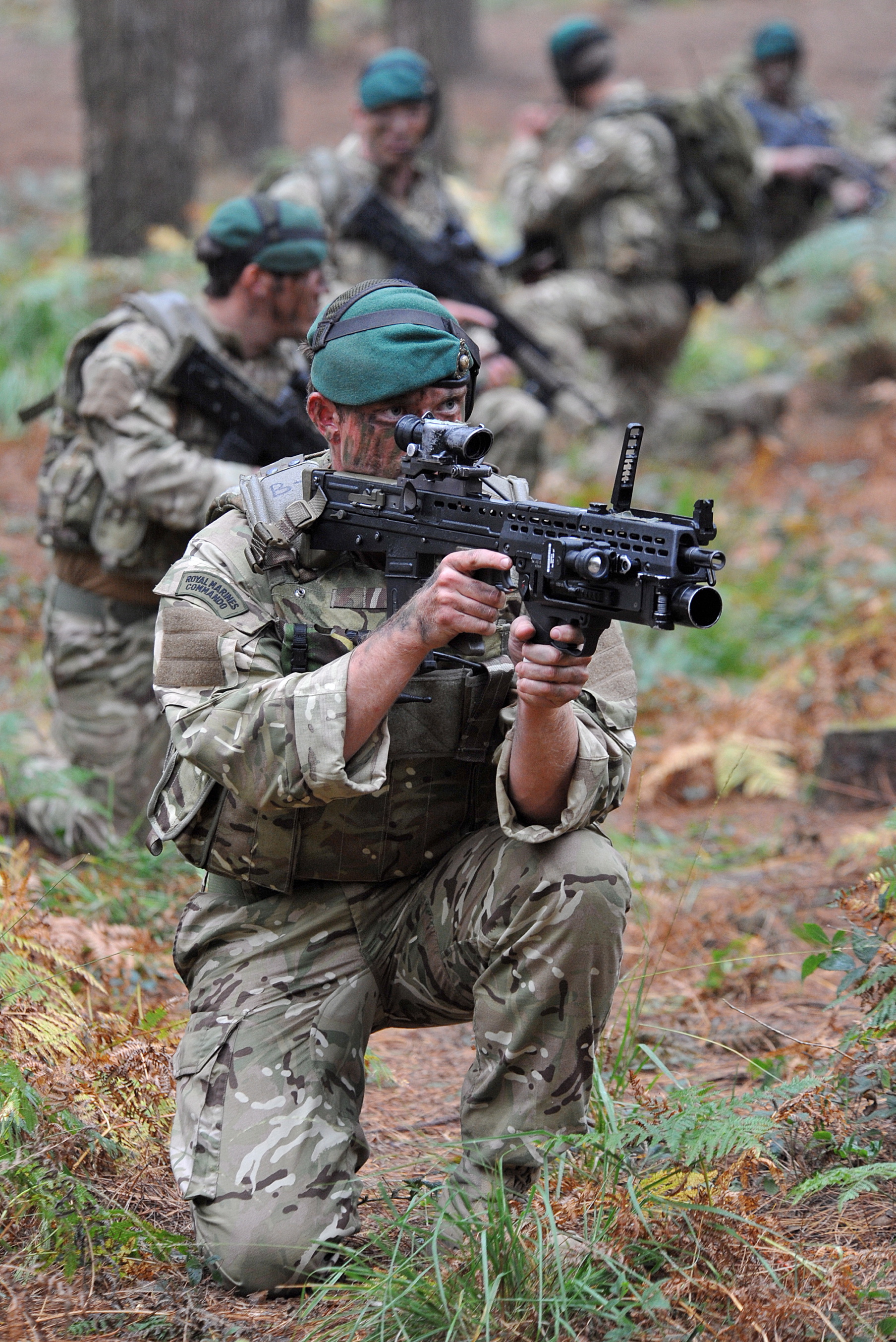 Royal Marine Commandos are pictured during a Green Ops exercise conducted over a two day period in various areas around Woodbury Common and Tregantle Ranges in Devon. UK MoD Photo 