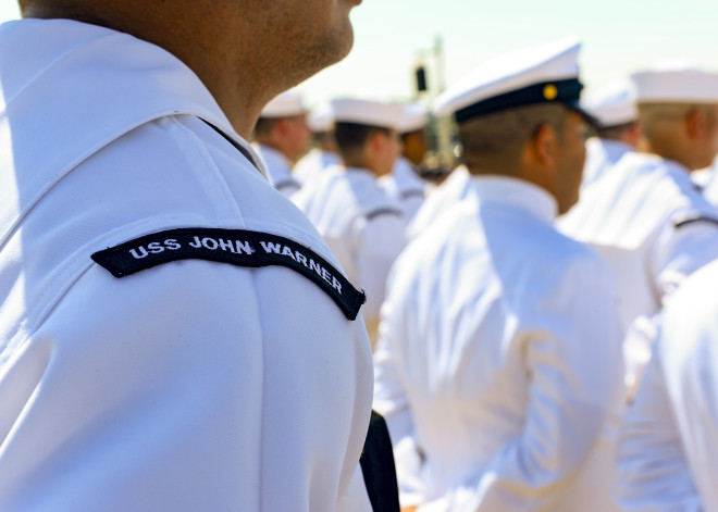 Navy Commissions Attack Boat USS John Warner