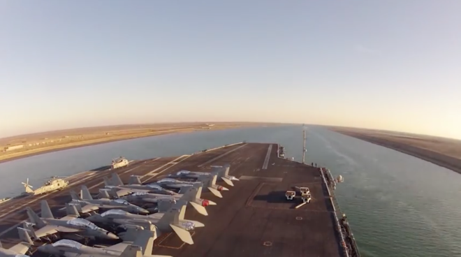 Video: USS Theodore Roosevelt Transits the Suez Canal