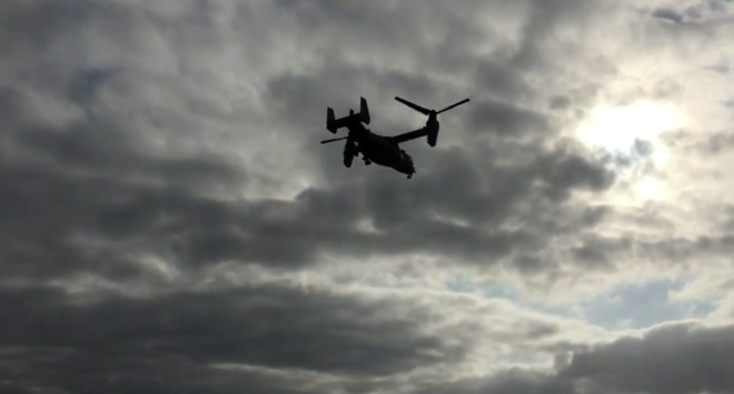 Video: MV-22 Osprey Takes Off from USS Boxer