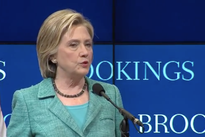 Clinton Speaks in Support of Iran Nuclear Deal, Across Town Republicans Don’t