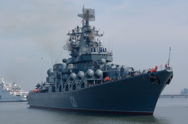 Russian Warships in Eastern Mediterranean to Protect Russian Strike Fighters in Syria
