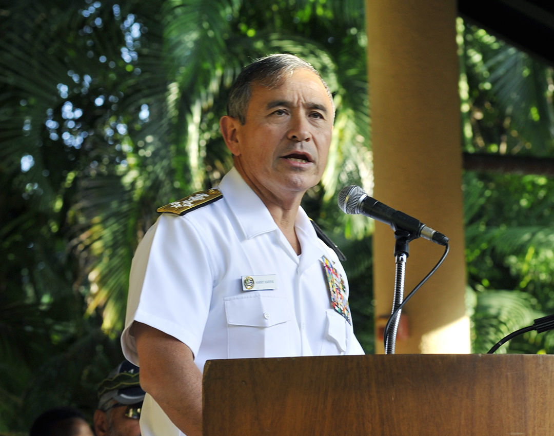 Adm. Harry B. Harris, Jr., commander of U.S. Pacific Fleet in Honolulu, Hawaii on March 13, 2015. US Navy Photo