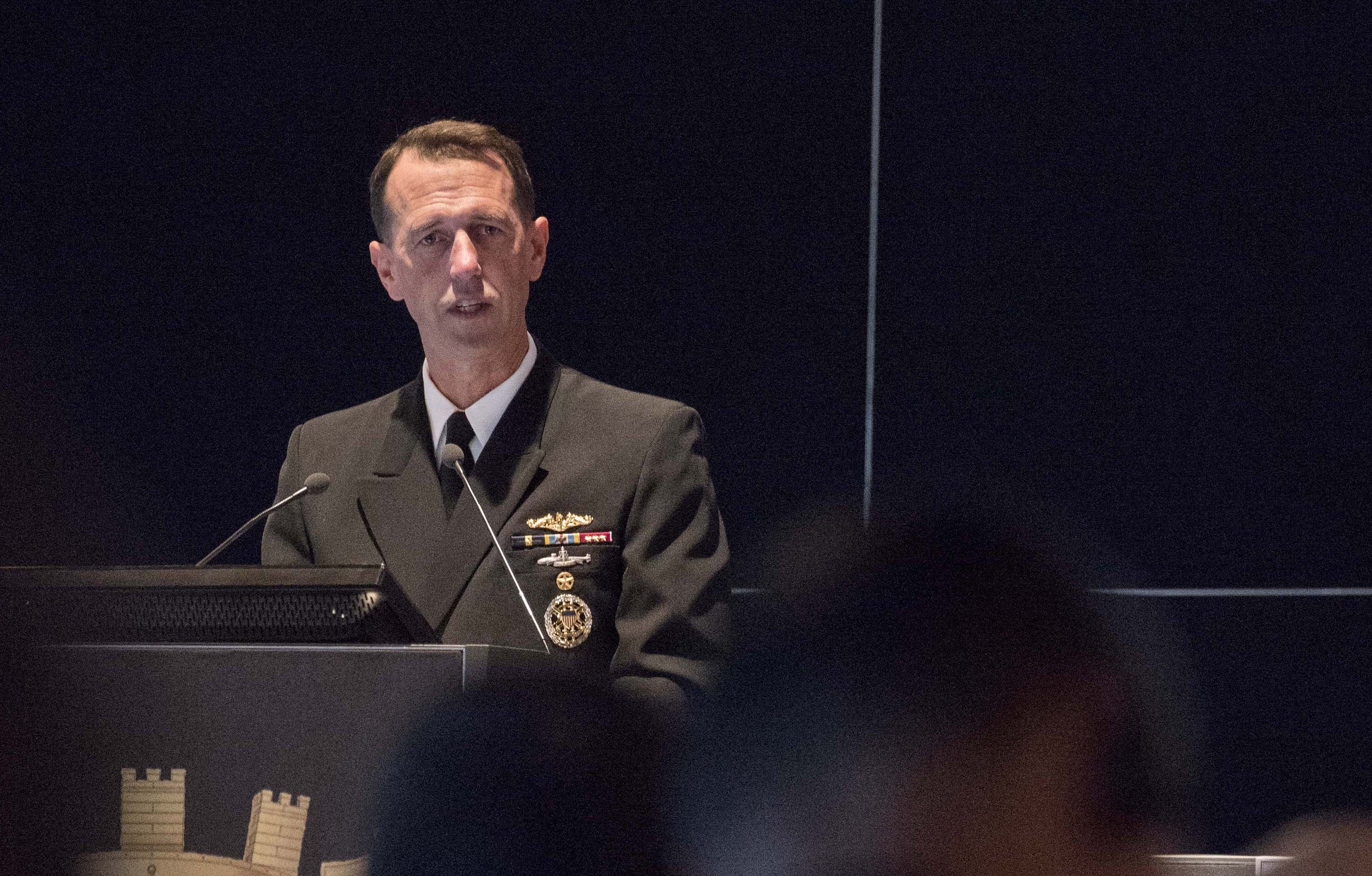 Adm. John Richardson attends the 10th Regional Seapower Symposium (RSS) for the Navies of the Mediterranean and Black Sea Countries in Venice, Italy on Oct, 22 2015. US Navy Photo