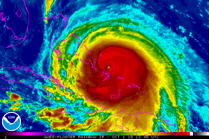 A late Oct. 1, 2015 track of Hurricane Joaquin. NOAA Photo