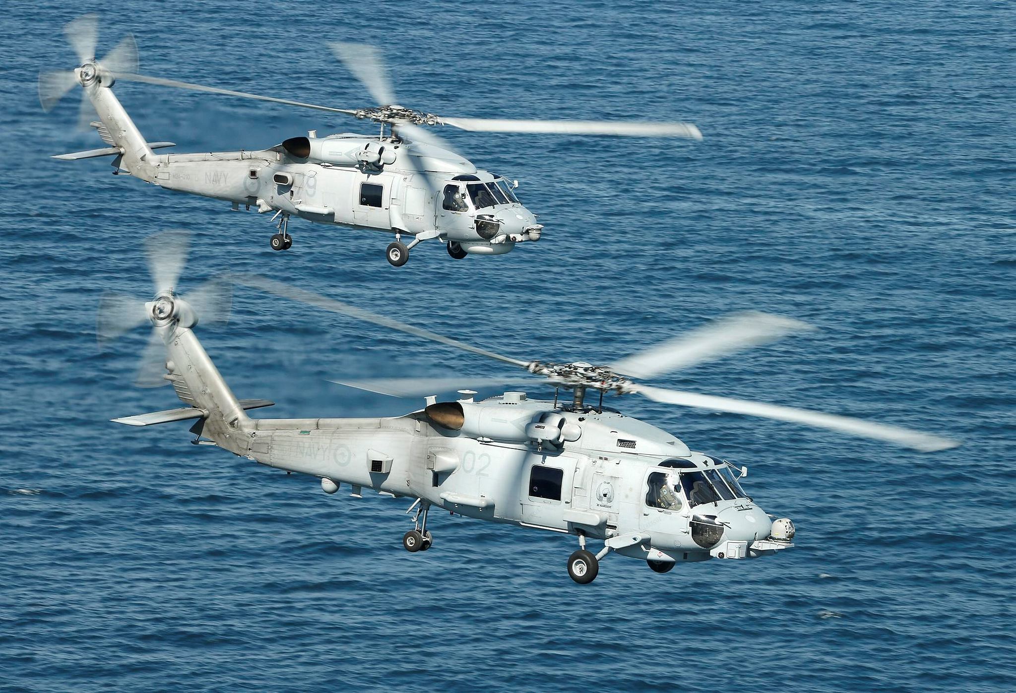 Australian Lockheed Martin MH-60R helicopters. Commonwealth of Australia - Department of Defence