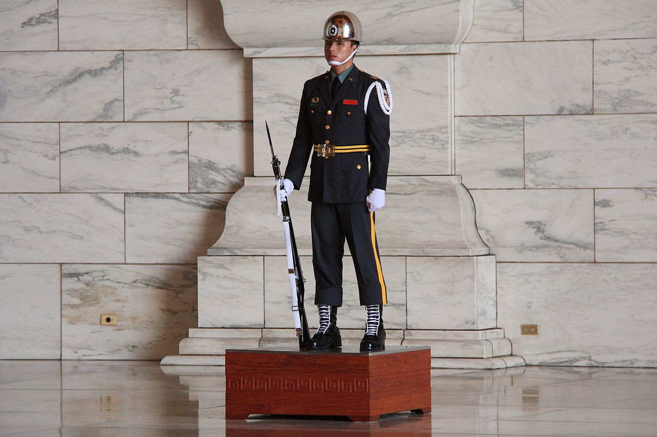 Guard at Chiang Kai-shek Memorial Hall. Photo via Wikipedia 