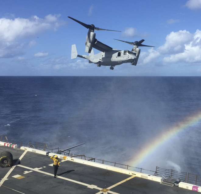 Marine MV-22B Osprey Suffers Landing Mishap on USS New Orleans; No Injuries Reported