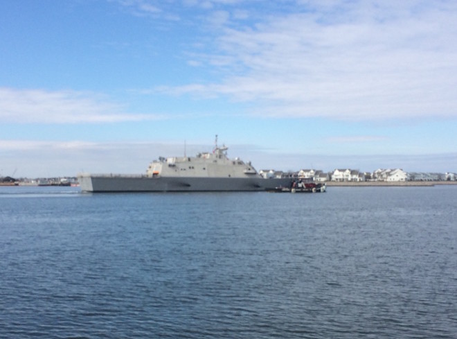 Littoral Combat Ship USS Milwaukee Departed Virginia for Mayport on Wednesday