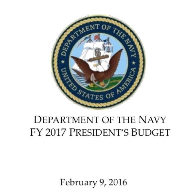 Document: Fiscal Year 2017 Department of the Navy Budget Slides