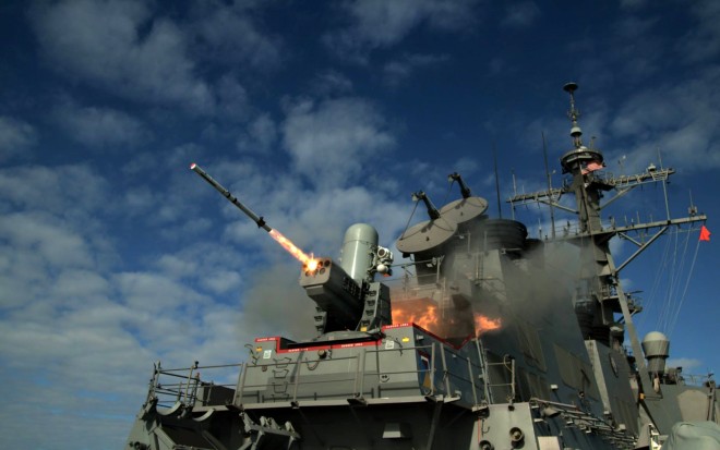Video: Live Fire Test of SeaRAM From USS Porter