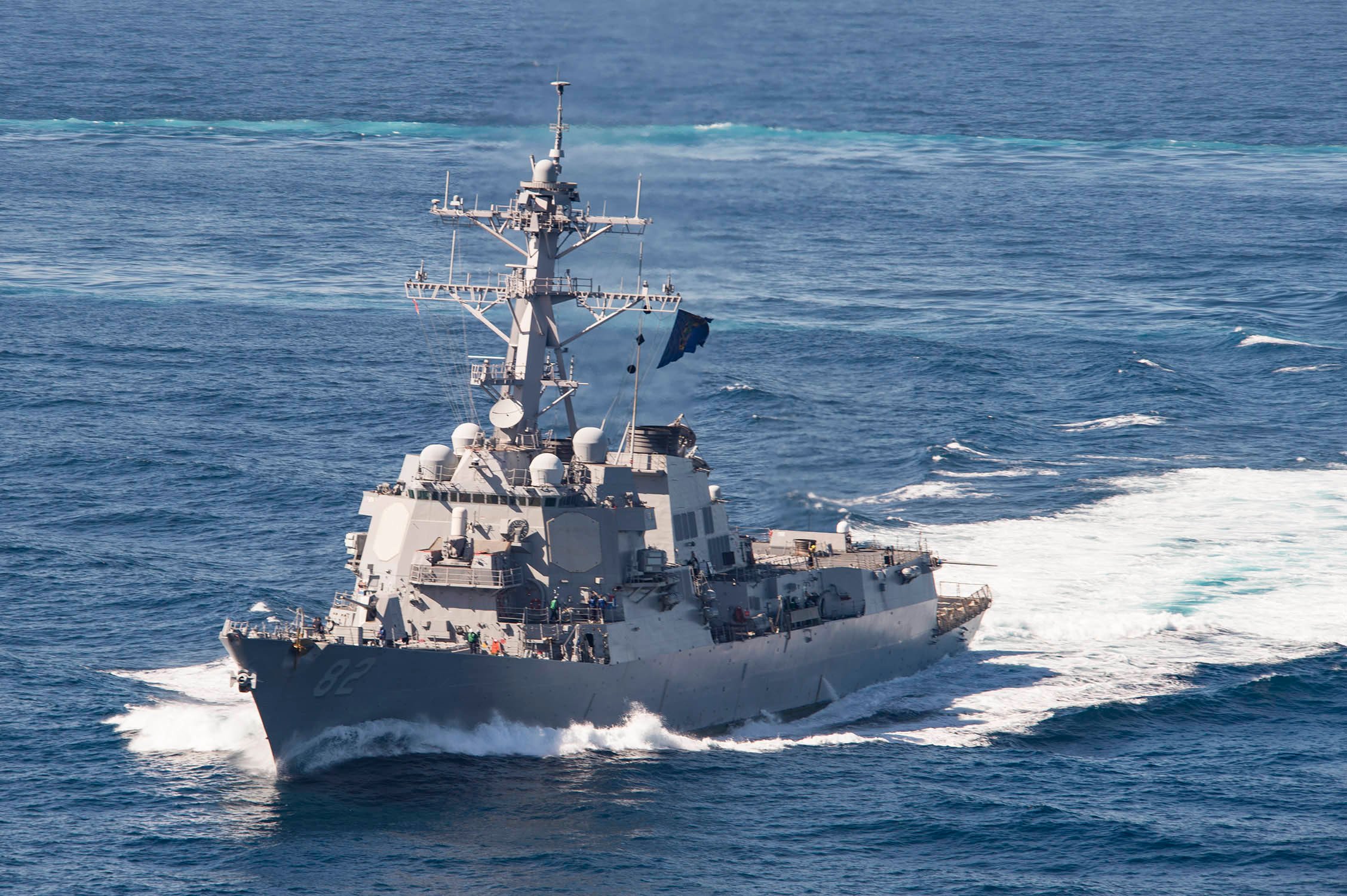 USS Lassen (DDG-82) operating in U.S. Southern Command in February 2016 on its way to Mayport, Fla. US Navy Photo