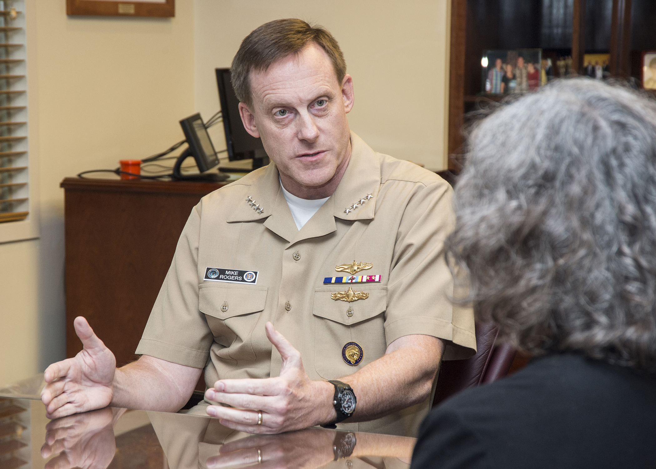 Adm. Mike Rogers, commander of U.S. Cyber Command and director of the National Security Agency in 2014. DoD Photo