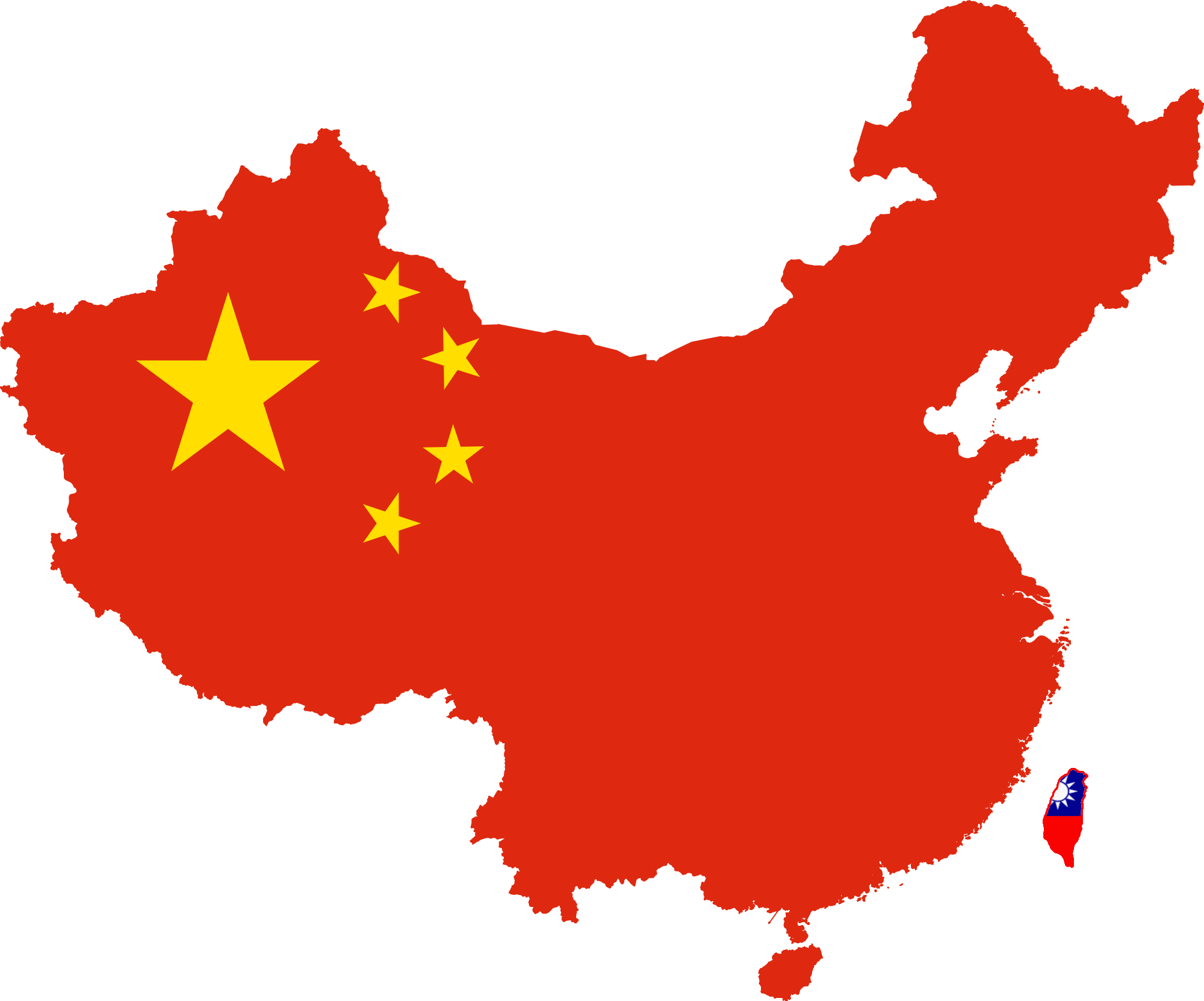 Choose 3 city and describe it! Flag_map_of_China__Taiwan