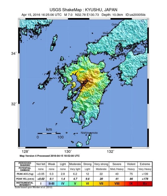 Marine Ospreys, Air Force C-130s in Southern Japan for Earthquake ...