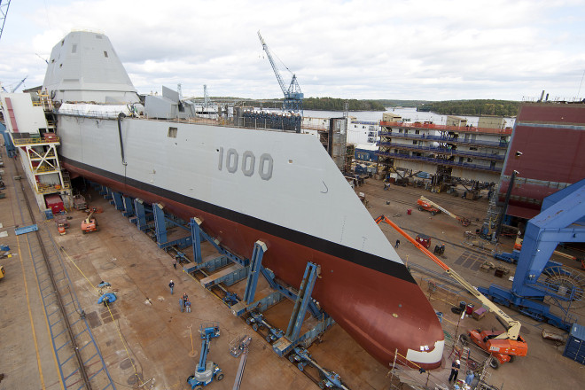 Navy Requires $450 Million More to Complete Zumwalt-Class Due to Shipyard Performance