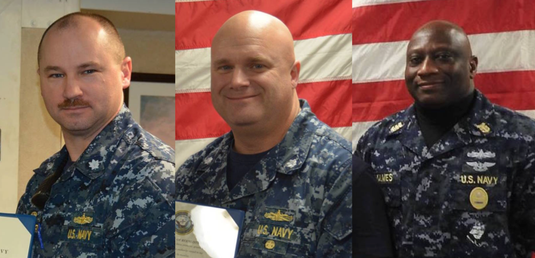 Former Bainbridge CO Cmdr. Sean Ronger, XO Cmdr. Brandon Murray and CMC Richard Holmes were releieved from their roles on the ship on April 8, 2016, sources tell USNI News