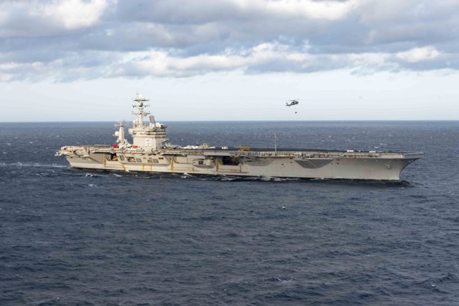 Carrier Eisenhower Deploys for Europe, Middle East Tomorrow