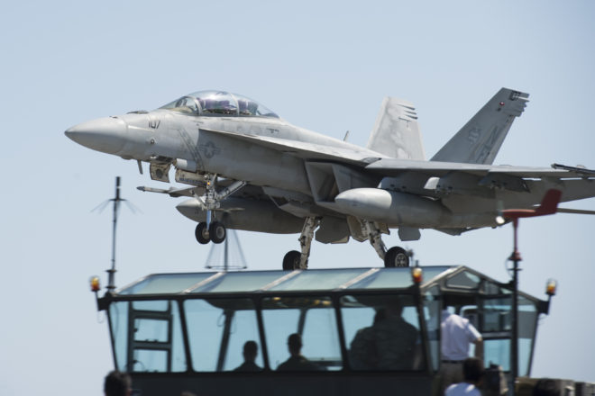 Navy Lays Bare F/A-18 Readiness Gaps, Could Take Year to Surge Air Wing