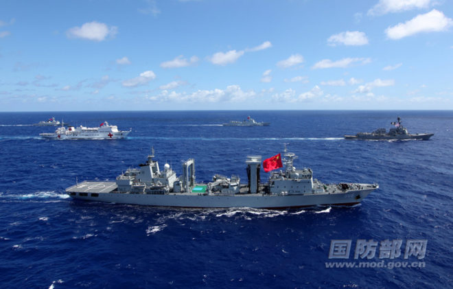 Chinese Warships Now Training with Ships from U.S. Carrier Strike Group