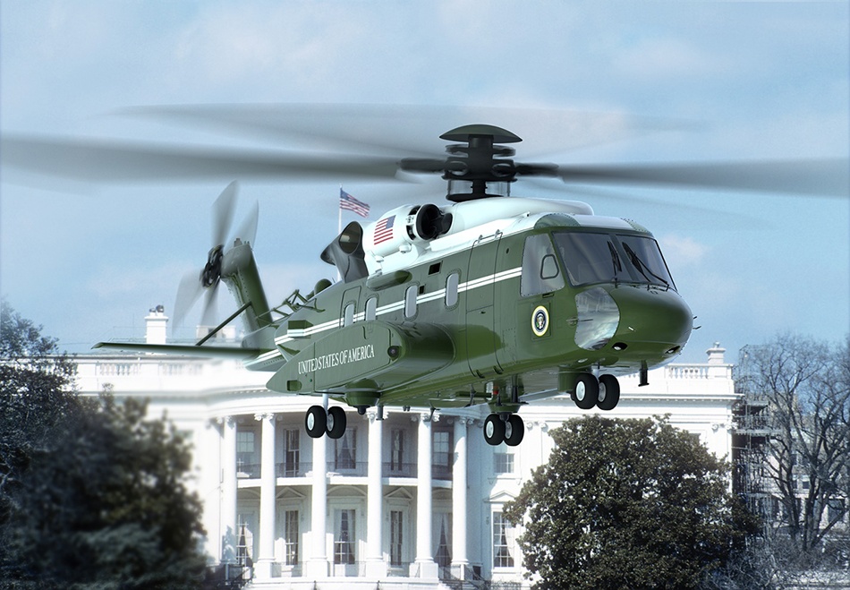 An artist's rendering of the planned Sikorsky VH-92A presidential helicopter. Sikorsky Image