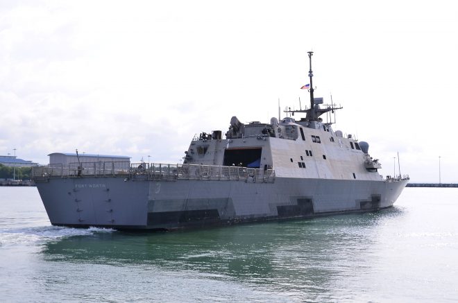 VIDEO: After Successful Repair USS Fort Worth Leaves Singapore for San Diego