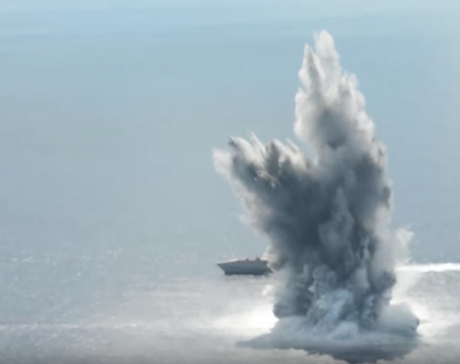 Video: Littoral Combat Ship USS Jackson Undergoes Shock Trials