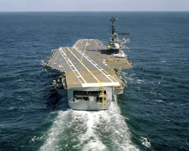 Navy: Decommissioned Carrier Independence Leaves for Texas Scrapyard ...