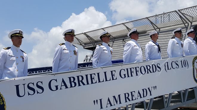VIDEO: USS Gabrielle Giffords Commissions