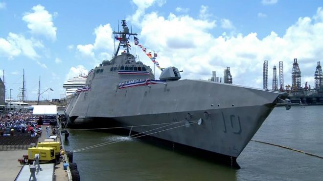 Littoral Combat Ship USS Gabrielle Giffords Arrives In San Diego After Panama Canal Transit